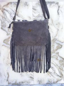 Nouveau design Western Sac à main à franges en fourrure de vachette Sac à bandoulière Sacs à franges de style bohème Sac à main en cuir Vente à chaud Petit sac en cuir de vachette - Product Image 2