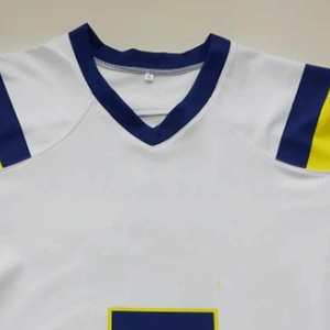 Maillots de football américain personnalisés avec des designs uniques, sublimation, tissu twill, manches courtes, taille plus, pour adultes - Product Image 2