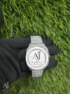 AARVA JEWELS นาฬิกาสแตนเลสสตีลสุดหรู 38 มม. ตัวเรือนทรงสี่เหลี่ยม ระบบควอตซ์อะนาล็อก หน้าปัดคริสตัลแซฟไฟร์ แฟชั่นสำหรับทุกเพศ - Product Image 1