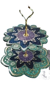 DISPLAY RELATED DISPLAY HANDMADE DIY 3 Tier Round Shape Fruit Tray Epoxy <b>Mold</b> Tea Tray Table <b>Silicone</b> <b>Mold</b> <b>for</b> <b>Resin</b> Arts - Product Image 6