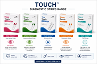 Rose Green Tear Fluoro Touch Eye Staining Strips 100 Strip Steril Panduan Penggunaan untuk Diagnostik In Vitro Saja