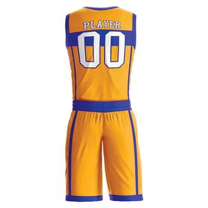 Uniforme de maillot de basket-ball réversible en maille de meilleure qualité, uniforme de basket-ball d'équipe vierge en gros, service OEM à séchage rapide - Product Image 2