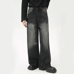 Dernier design, service OEM, pantalon en jean large pour homme, lavé, confortable, qualité supérieure, coupe classique, respirant, mode personnalisée - Product Image 5
