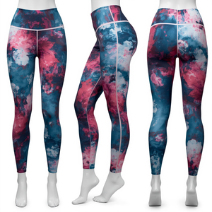 TACHTICAL STANDARD Leggings elásticos sin costuras de secado rápido y transpirables con estampado de cintura alta para mujer, ropa deportiva premium de poliéster AND1 - Product Image 1