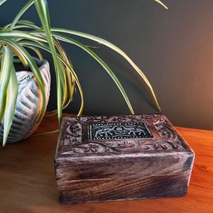 Tradebyd Handcrafted Polished Solid Wood Customized Decorative <b>Box</b> Stylish Home Decor Jewelry <b>Keepsake</b> Storage Premium Organizer - Product Image 1