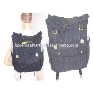 <b>Extra</b> <b>Large</b> Cotton Canvas Webbing Messenger <b>Bag</b> with Handled Style Geometric Pattern BC Model Durable Travel Shoulder Tote - Product Image 4