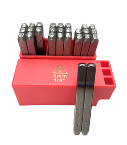 Ensemble de tampons métalliques professionnels pour impression de lettres, 3mm, pièces - Product Image 1