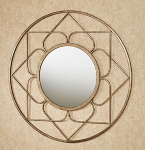 Miroir mural en fer artistique, best-seller, design élégant et décoratif pour la maison, le salon, la chambre à coucher, l'intérieur - Product Image 6