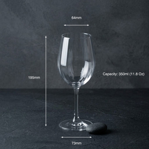 [Holar] Verre à vin en plastique de 350 ml (11 oz) à rayures verticales modernes, fabriqué à Taïwan, idéal pour les mariages, les anniversaires et l'hôtellerie - Product Image 3