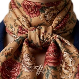 New High Quality Wholesale Women's <b>Square</b> <b>Scarves</b> 100% Silk Material Premium Solid Muslim Outdoor Use Custom Logo - Product Image 1