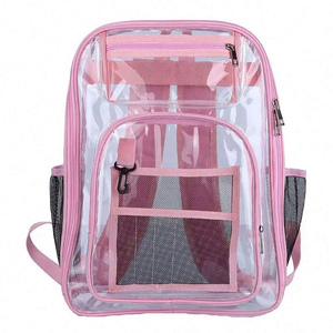 Mochila Transparente de PVC Personalizada 2026 para Estudiantes, Viajes Escolares, 42x33x17cm, Diseño Portátil, Casual, Bolsos de Mano para Mujer - Product Image 1