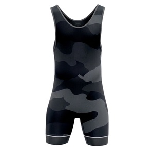 Trajes de Lucha Libre para Hombre, Ropa Deportiva, Logotipo Personalizado, Spandex/Poliéster Elástico y Transpirable, Impresión Personalizada, Precio al por Mayor - Product Image 1