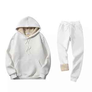 Conjunto Deportivo de Invierno con Forro de Sherpa, 2 en 1, para Entrenamiento y Jogging, 100% Algodón, Personalizable, Unisex - Product Image 3