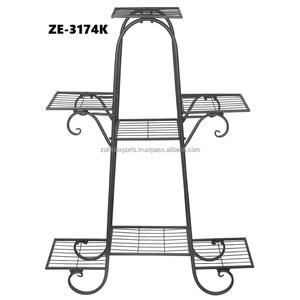 Macetero Metálico de Lujo Hecho a Mano, Diseño Moderno, Acabado Dorado, Circular, Capacidad para 14, Proveedor de Exportación Zahid Exports - Product Image 4
