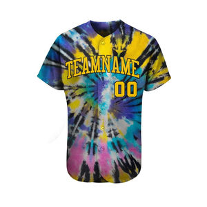 เสื้อเบสบอลแบบยูนิเซ็กซ์ แขนสั้น สีตัดต่อ พิมพ์ลายด้วยความร้อน ระบายอากาศได้ดี ผลิตจากโพลีเอสเตอร์ ทรงปกติสำหรับผู้ใหญ่ คอปก ใส่ได้ในฤดูร้อน - Product Image 1