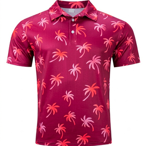 Camiseta Polo Sublimada Personalizada, Elegante, para Hombre, de Golf, Manga Corta, Tejida en Poliéster, Cómoda, Transpirable y de Secado Rápido - Product Image 1