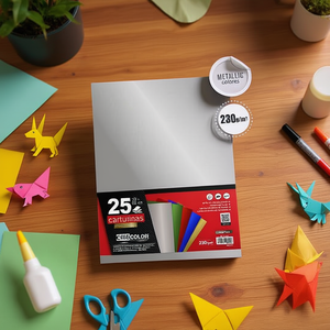 Cartoncino Argento 50X65CM per Lavori di Carta - Product Image 3