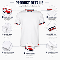 Camisetas de Hombre de Alta Calidad con Diseño Personalizado, 100% Algodón, Estilo Moderno, Talla Grande, Transpirables, Tejido Ecológico