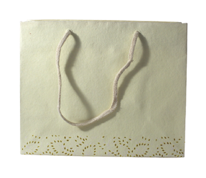 Handmade Recycled Cotton Paper With Glitter Print All-Over Bottom Matching Paper <b>Strings</b> <b>Bag</b> For Candle And Craft Use - Product Image 1