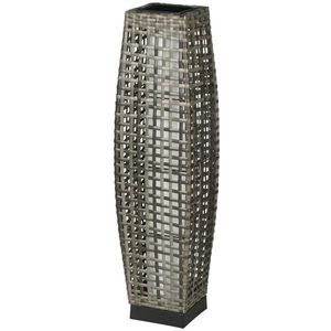 Lampada Solare a LED da Terra Grigia, Lanterna Decorativa da Giardino a Luce Calda per Patio Esterno, Illuminazione Solare - Product Image 4