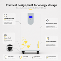 Batería Solar de Pared de 16 kWh LiFePO4 AC Híbrida con BMS para Sistema de Respaldo de Energía ESS para el Hogar