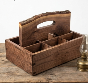 Organizadores de Utensilios de Cocina, Cesta de Madera a Precio Accesible, Porta Utensilios de Cocina de Madera - Product Image 1