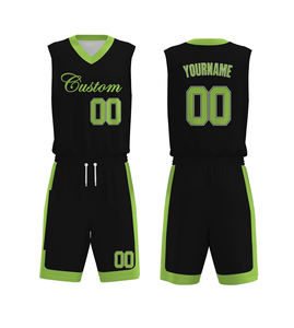 Uniforme de baloncesto para equipo, jersey sin mangas elegante con pantalones cortos a juego, material transpirable, ajuste cómodo, perfecto para practicar - Product Image 1