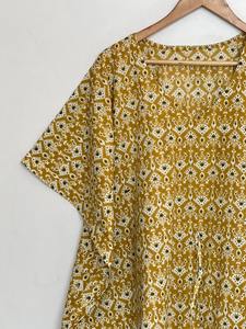 Caftán de Algodón para Mujer, Traje de Noche, Vestido Largo Informal, Cintura Natural, Perfecto como Cubrebañador, Regalo para Mamá - Product Image 4