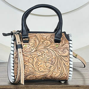 Bolso de Hombro de Cuero Vacuno de Alta Gama para Mujer, Diseño Artesanal, Estilo Vaquero, Bolso de Mano Elegante para Uso Diario - Product Image 4