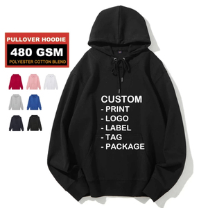 Custom Logo <b>Men's</b> <b>Pullover</b> Hoodie 70 Cotton 30 Polyester Streetwear Hoodie OEM ODM Manufacturer - Product Image 5