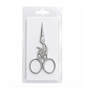 Tijeras de Bordado Stork de Acero Inoxidable con Hoja Afilada y Mango Metálico, Herramientas de Costura para Manualidades, Pequeñas, Multiusos, OEM - Product Image 6