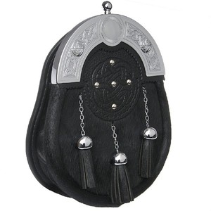 Scottish Semi-Dress Sporran | Scottish Kilt Sporran | Gothic Kilt Sporran with <b>Chain</b> <b>Belt</b> Fashionable Scottish Sporran - Product Image 3