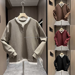 Nouveau sweat-shirt ample à col rond, version coréenne, simple et élégant, pour l'automne 2024 - Product Image 3