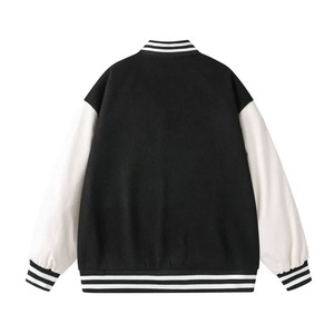 แจ็คเก็ตเบสบอลวินเทจปักลายเชนิลล์แบบ Letterman Varsity สำหรับผู้ชาย รับทำโลโก้ OEM ตามสั่ง - Product Image 2