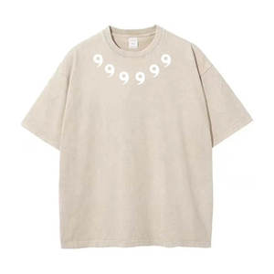 เสื้อยืดลายฟอกสีสไตล์ฮาราจูกุ ผ้าฝ้าย 100% คุณภาพสูง ระบายอากาศได้ดี เหมาะสำหรับฤดูร้อน แขนสั้น - Product Image 6