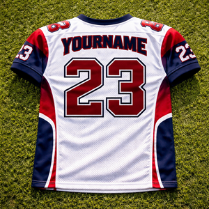 Camisetas de fútbol americano personalizadas para equipos y ligas, de secado rápido, transpirables, de poliéster, con nombre y número del jugador sublimados. - Product Image 2