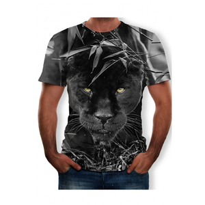 T-shirts pour hommes en gros, personnalisables, à manches courtes, coupe ajustée, séchage rapide, écologiques, respirants, anti-plis, pour le sport et la course, avec motif lettre - Product Image 3