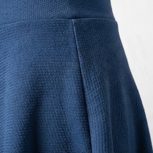 Minifalda de Mujer, Corte en A, Color Sólido, Cintura Elástica, Diseño Plisado, Cómoda, Tela de Spandex y Poliéster, para Todas las Temporadas - Product Image 5