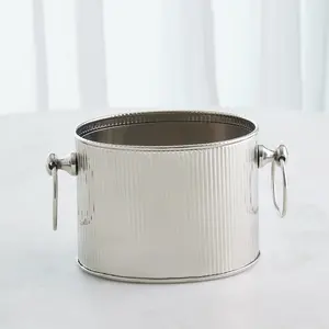 Zahid Exports - Cubitera Contemporánea de Aluminio Chapado en Oro, Ecológica, Hecha a Mano, Decoración Navideña de Lujo, Estilo Elegante para Eventos - Product Image 3