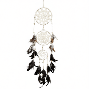 เครื่องดักฝันสีขาว 3 วงแหวน - Product Image 2