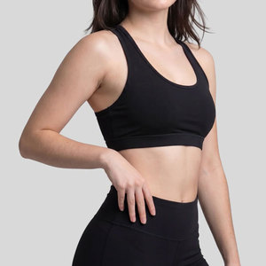 Factory Price Women's Summer Triangle One-piece Lace Wire Free Breathable Slim Fit Spandex/Nylon Sports Bras Gym Running Workout - Product Image 4