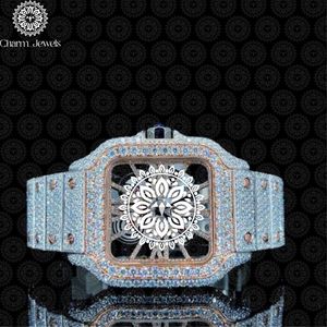 Charm_Jewels Luxury Men's <b>Mechanical</b> <b>Watch</b> 42mm Rectangle Stainless Steel Sapphire Crystal Analog Folding Clasp Fashion Jewelry - Product Image 2