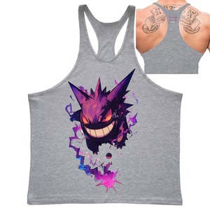 Camiseta sin mangas de poliéster de alta calidad para hombre, chaleco informal liso vintage para verano, ropa de gimnasio con logo frontal, proveedor mayorista a granel - Product Image 1