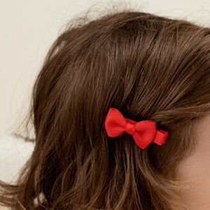 Material ecológico RPET, tela con estampado de logotipo personalizado, accesorios a presión para bebés y niñas pequeñas, mini pinza para el pelo con lazo - Product Image 4