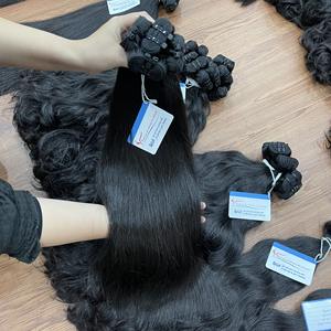 วิกผมคนเวียดนามผมตรงแบบธรรมชาติสำหรับต่อผมยาวสองชั้น - Product Image 2