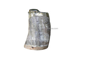 Auténtica Taza para Beber de Cuerno de Búfalo Ecológica con Diseño Animal Pulido para Cerveza y Hidromiel, Acabado de Alto Brillo, Suministro al por Mayor - Product Image 4