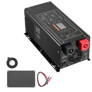 Inverter a Onda Sinusoidale Pura da 2000 Watt con Caricabatterie, Display LCD e Telecomando, da DC 12V a AC 120V per Sistemi Solari 6-12KW - Product Image 1