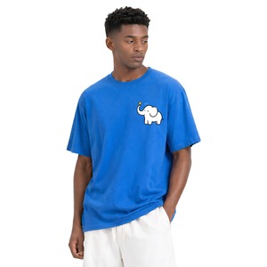 T-shirt Unisex Premium Personalizzata in <span class=keywords><strong>Cotone</strong></span> 100% Lavorato a Maglia, Stile Coreano, Casual Quotidiano, <span class=keywords><strong>Tinta</strong></span> <span class=keywords><strong>Unita</strong></span>, Girocollo, Mezza Manica, Vestibilità Ampia - Product Image 2