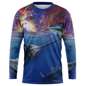 Camiseta de pesca de manga corta para hombre, de alta calidad, sublimada y personalizada, que absorbe la humedad, a precio económico. - Product Image 2