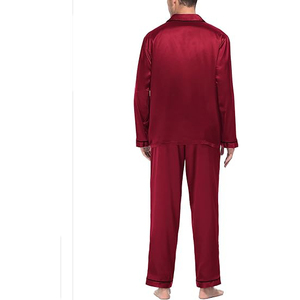 Crew Neck Men Night <b>Suit</b> Short Sleeve Shorts Set Drawstring Waist Soft Breathable Lightweight Summer Sleepwear - Product Image 3